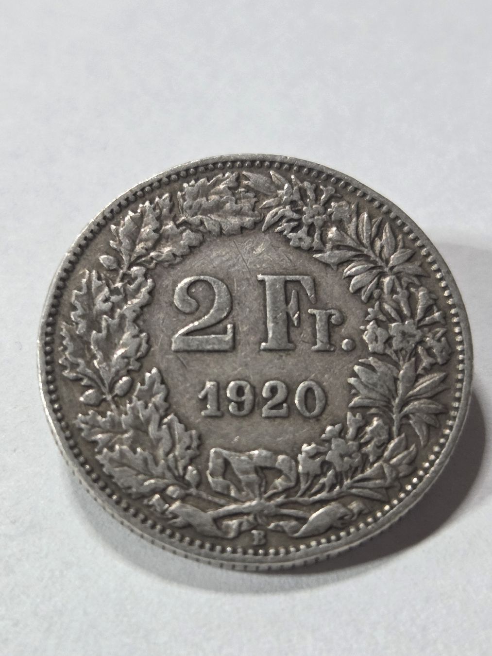 Tutti le monete: 2 francs suisse 1920 en argent – Usato da Neuchâtel venduto da pasprie