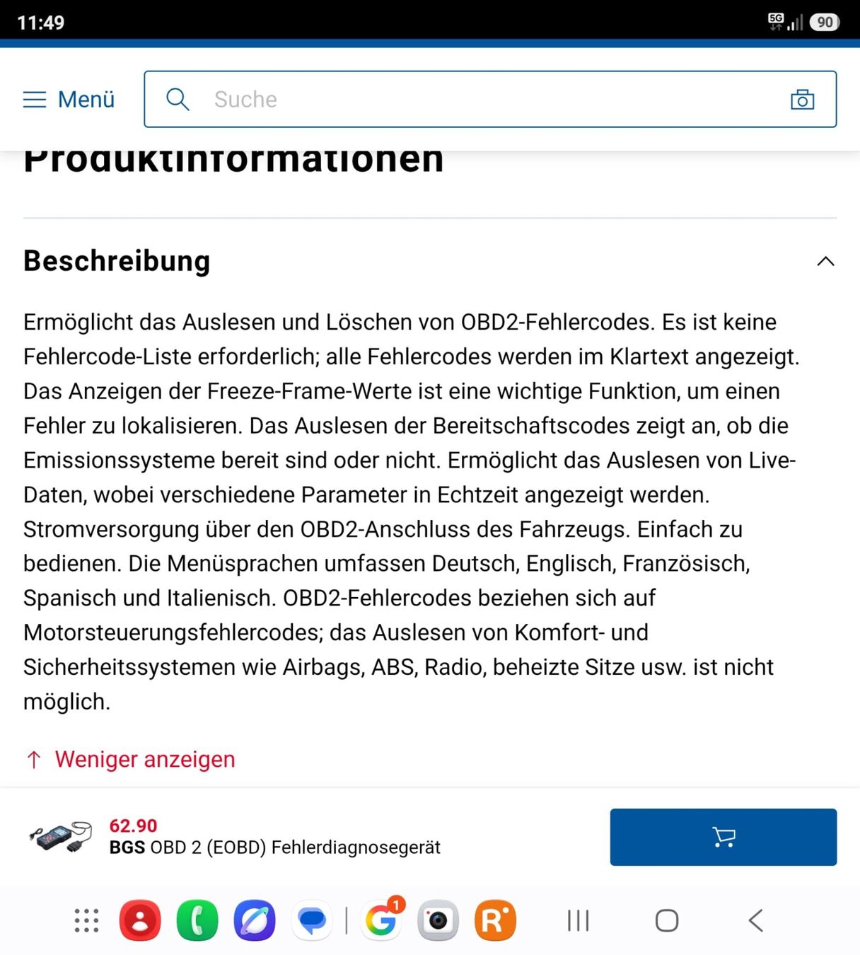 Misurare: Fehlercod-Diagnosegerät – Nuovo e nell'imballaggio originale da Wikon venduto da Speedy_li 2