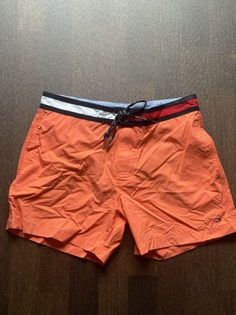 Tommy Hilfiger Badehose, Gr. S, Orange, Top!
