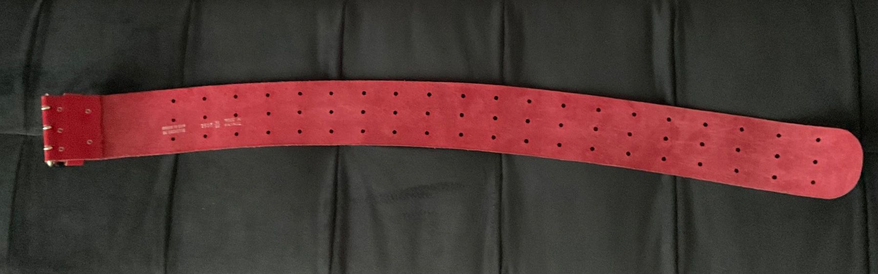 Gürtel: Ledergürtel rot, 80 cm – Gebraucht aus Bergdietikon von pinkerton13 2