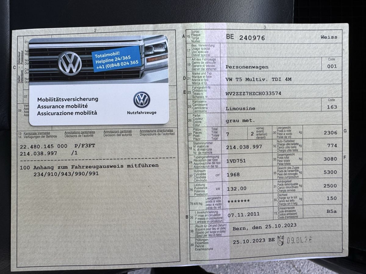 Automobili: VW T5 4motion - mit Campingausbau – Usato da Bern venduto da lara_bettina 2