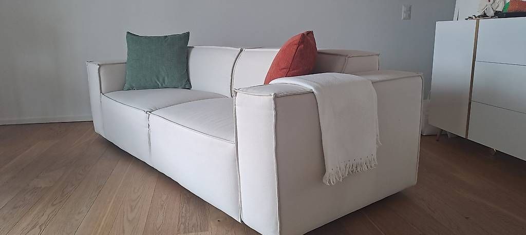 Sofas: Divano 3 posti  / Elegantes 3-Platz-Sofa,  elfenbeinfarbig – D'occasion à Abtwil AG par birgisch01