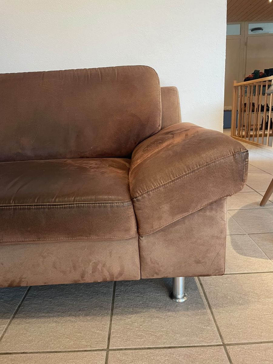 Sofas: Braunes Ledersofa – D'occasion à Innerberg par Oliwa 2