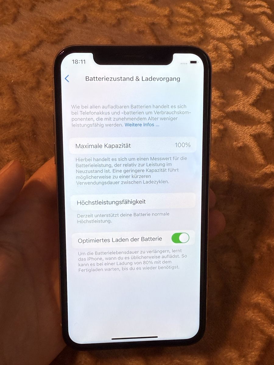 Apple Portables: iPhone X 256 Gb Silber – D'occasion à Uster par jca_pr9r 2