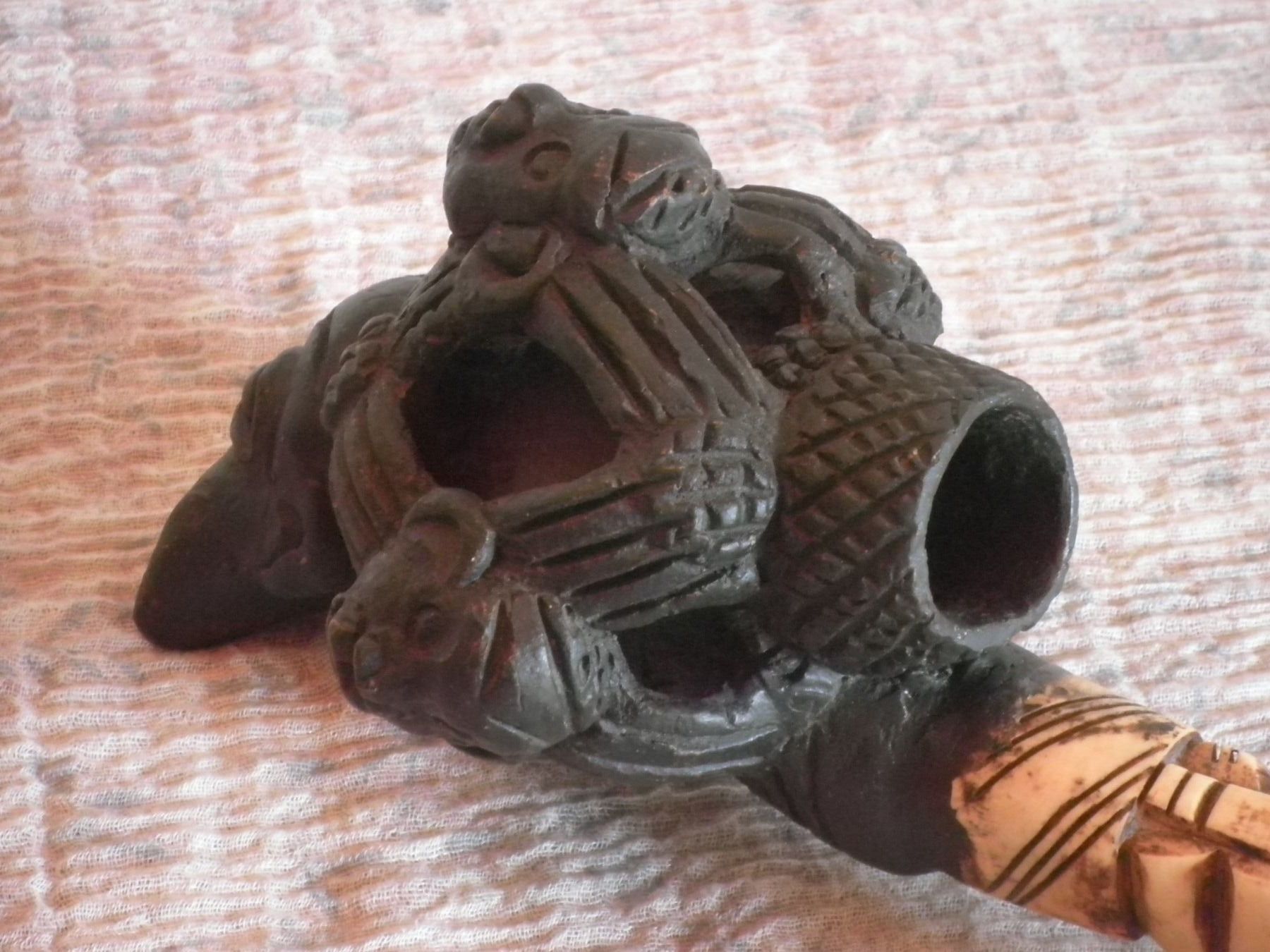 Sculture & Statue: Afrikanische Pfeife Kongo (Zaire) – Usato da Rocourt venduto da Vijay02 2