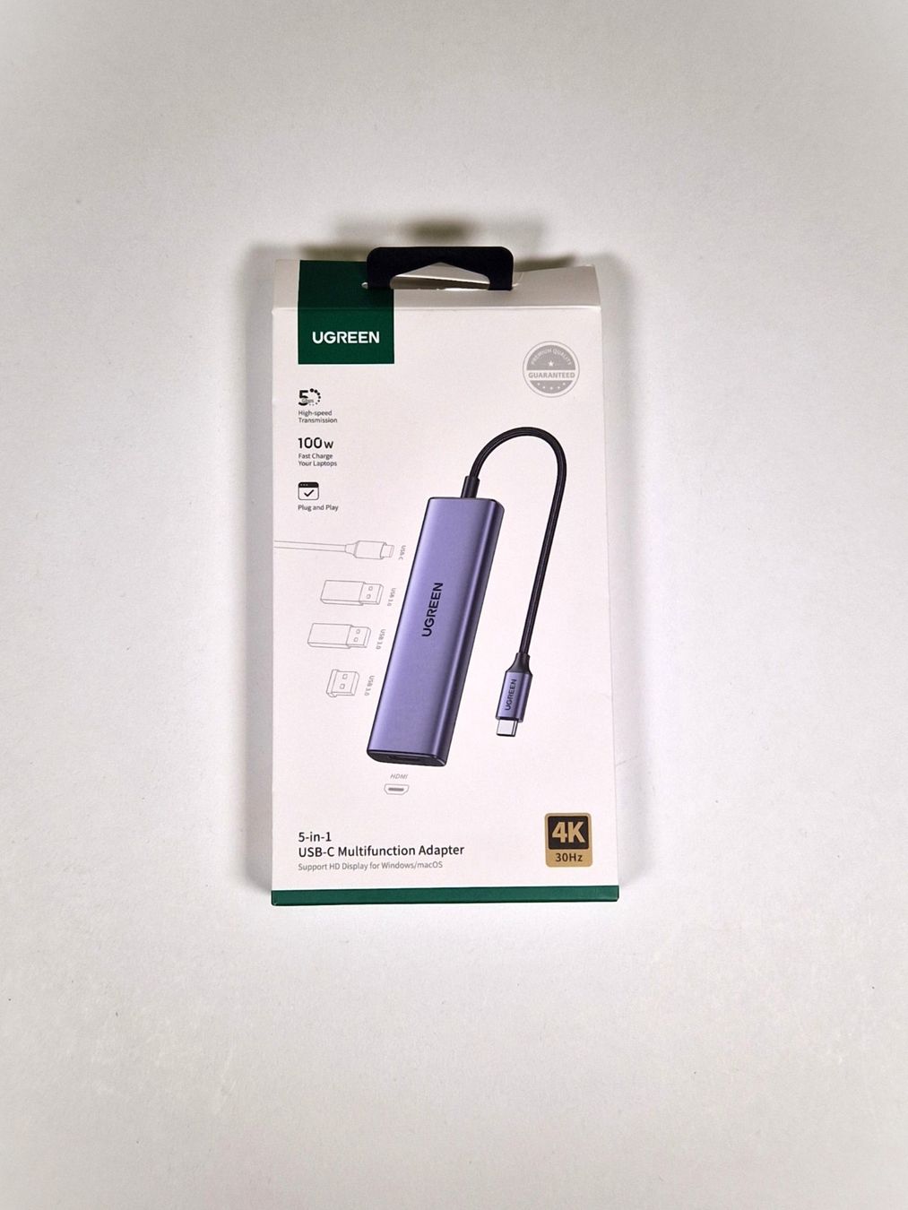 Ugreen Unità & Adattatore: UGREEN 5-in-1 USB-C Multifunction Adapter – Usato da Zollikofen venduto da Restwert_Zollikofen