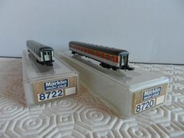 Märklin mini-cl Personen/Gepäckw DB 2St