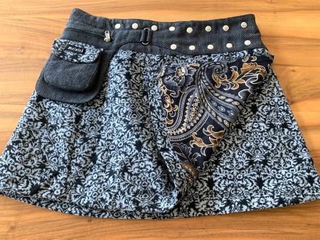 MOSHIKI sehr warmer dicker Winter Rock/Jupe wendebar L/XL