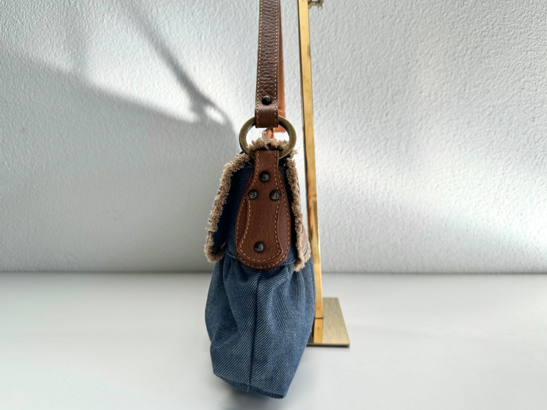 Fendi Borse da donna: FENDI Denim Small Chef Shoulder Bag Sac Tasche – Usato da Kriens venduto da hannaandkiko 3