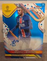 Carte de football PSG joueur barcola signé 103 sur 150