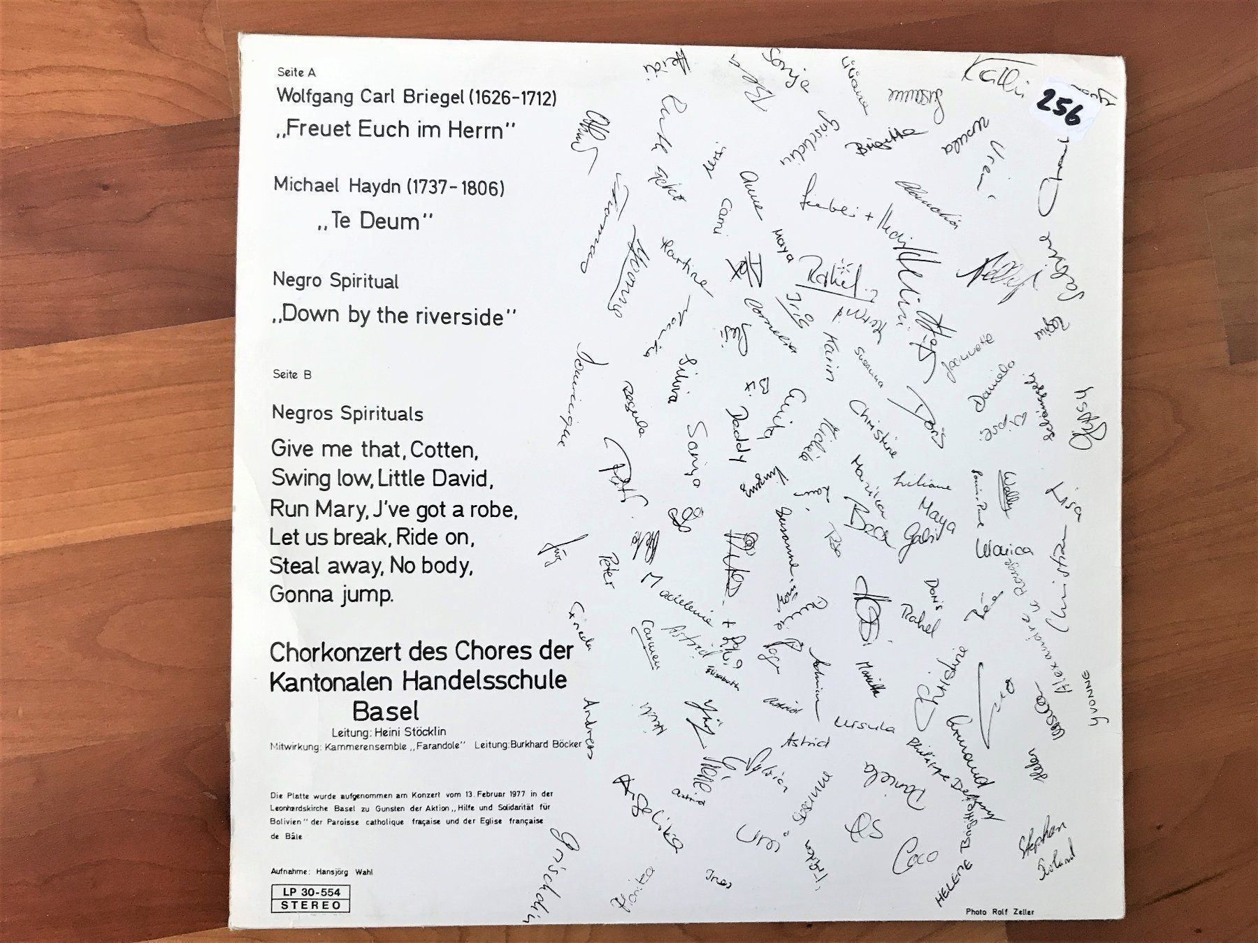 Dischi in vinile: Chorkonzert Handelsschule Basel 1977 – Usato da THERWIL venduto da Fcbbasel 1