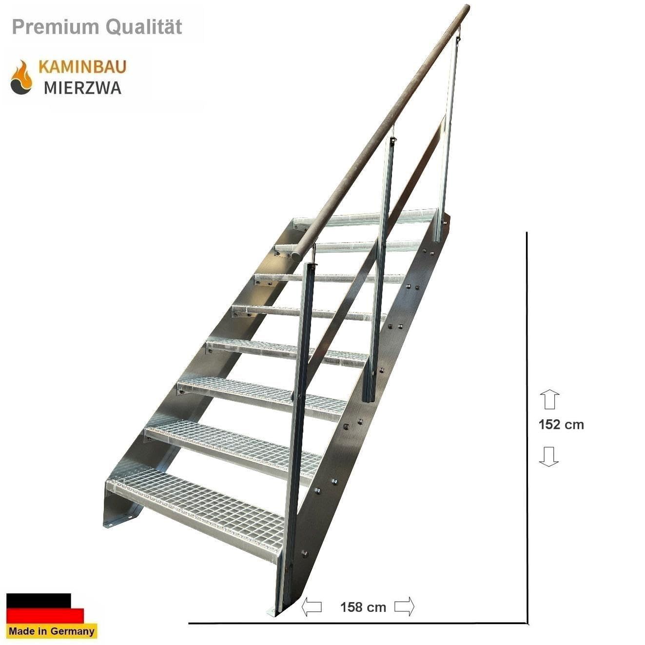 Sonstiges: Stahltreppe 8 Stufen+Geländer 60x152cm – Neu und originalverpackt aus Bottighofen von zaap 1
