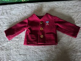 Wunderschöne, edle, Vintage Jacke aus Wollstoff für Puppen