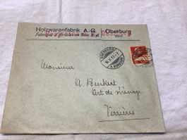 Oberburg lettre commerciale 1917