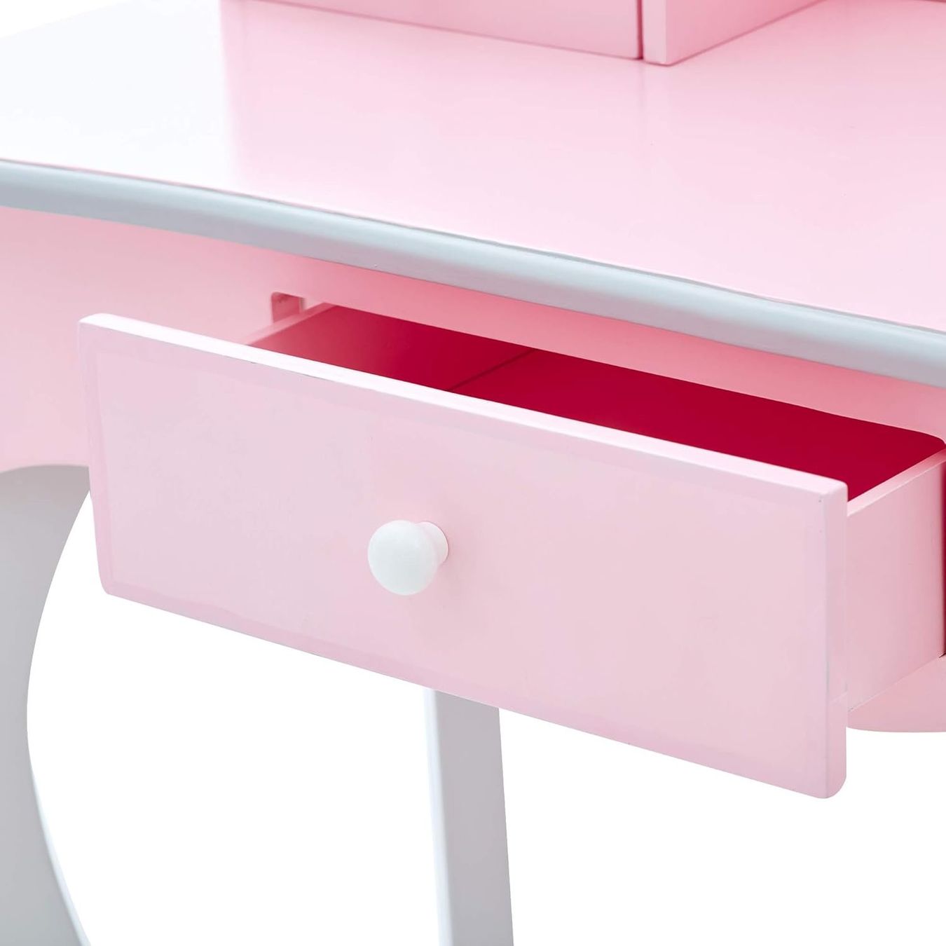 Tavoli da trucco: Kinder Schminktisch mit Spiegel & Hocker rosa – Nuovo e nell'imballaggio originale da Dietikon venduto da Abverkauf10 8