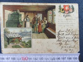 RÜTLI 1901 URI AK FLECKIG ECKE AB