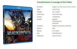 Transformers 2 - Revenge of the Fallen