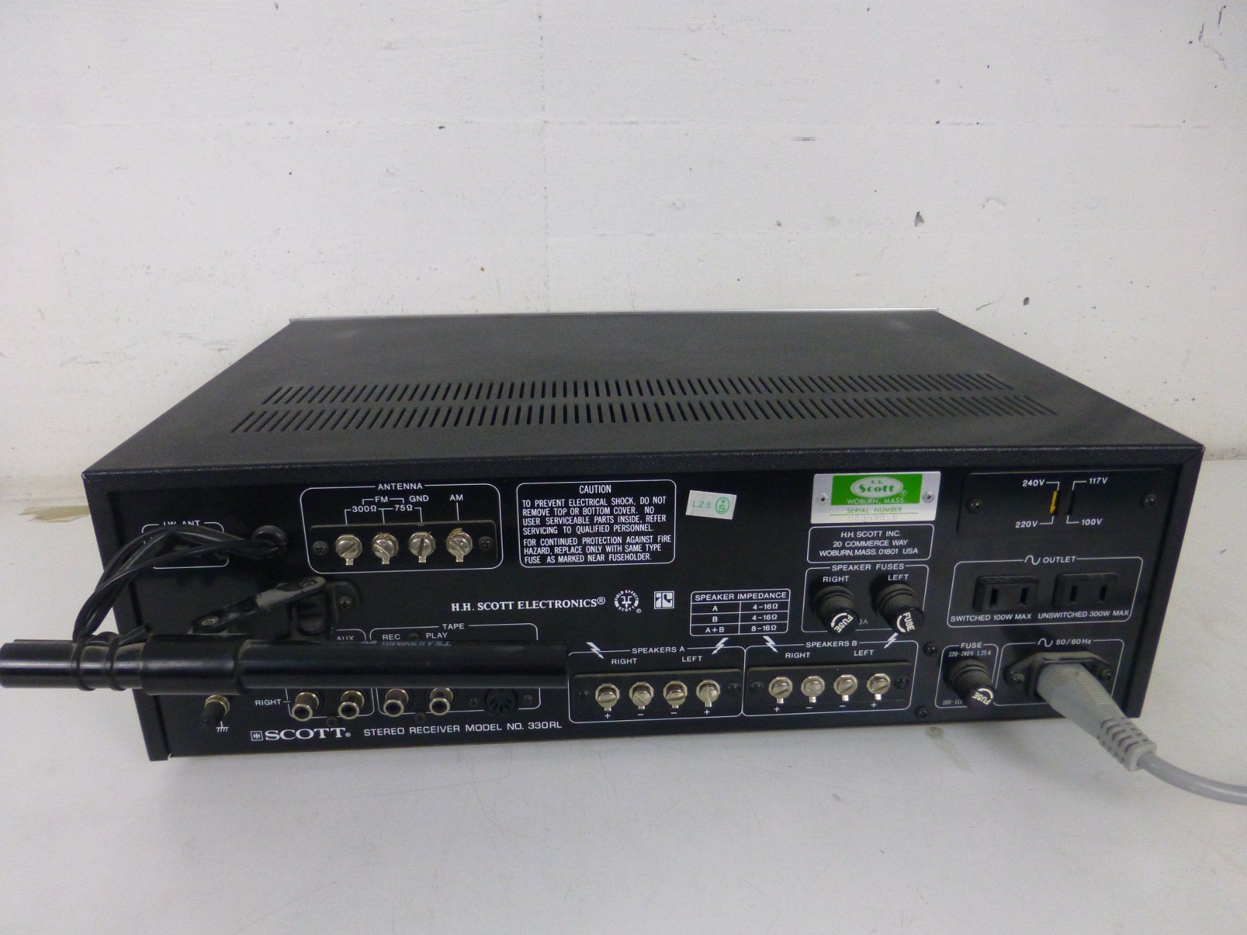Scott Amplificatori: Scott 330 RL klassischer Vintage-Stereo-Receiver – Usato da Fahrweid venduto da gruenezahn 4