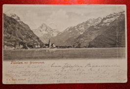 Flüelen mit Bristenstock 1900