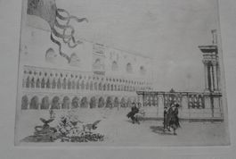 Acquaforte originale Emanuele Brugnoli - Venezia antica 49