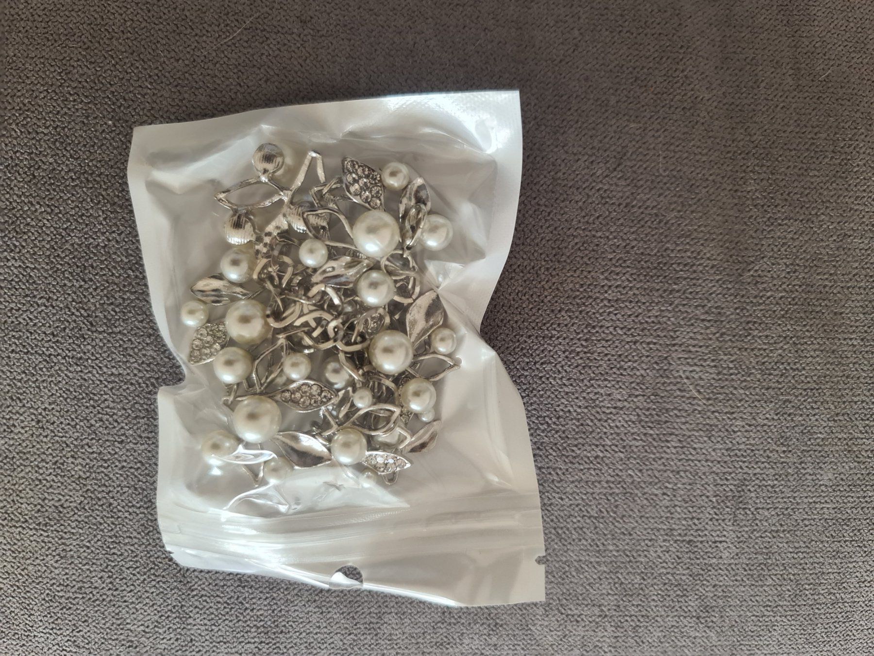 Perle (finte): Perlen Collier silber – Nuovo e nell'imballaggio originale da Brunnen venduto da tan_5pl5 1