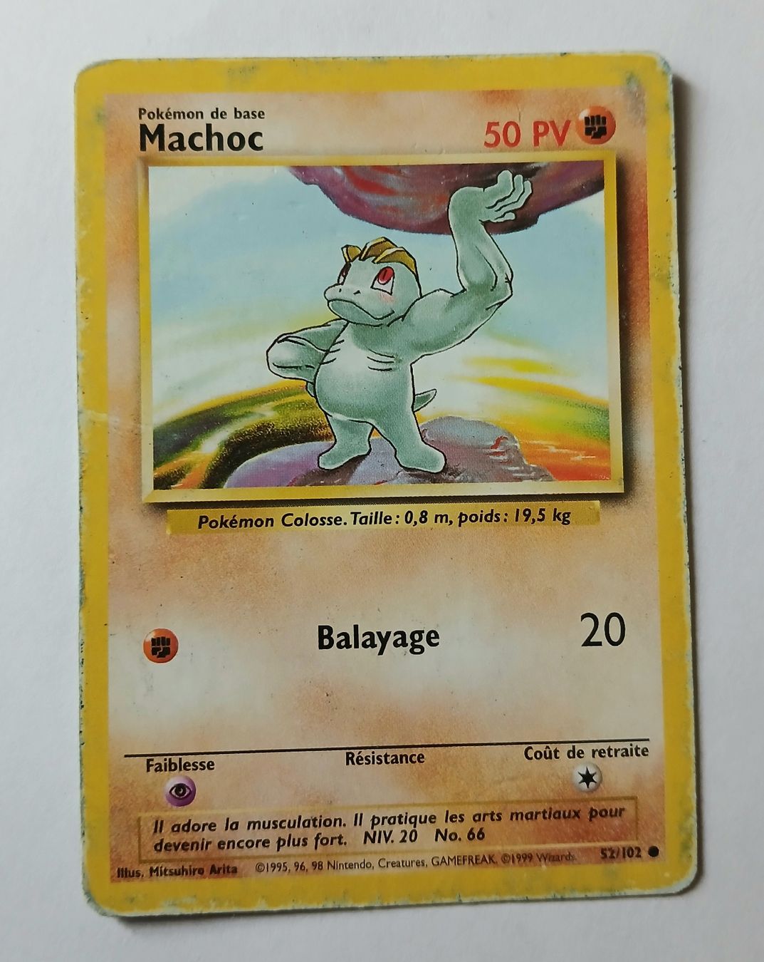 Pokémon Sammelbilder & Trading cards: Carte Pokémon Machoc - FR 1999 – Gebraucht aus Sciernes-d'Albeuve von Dojo004