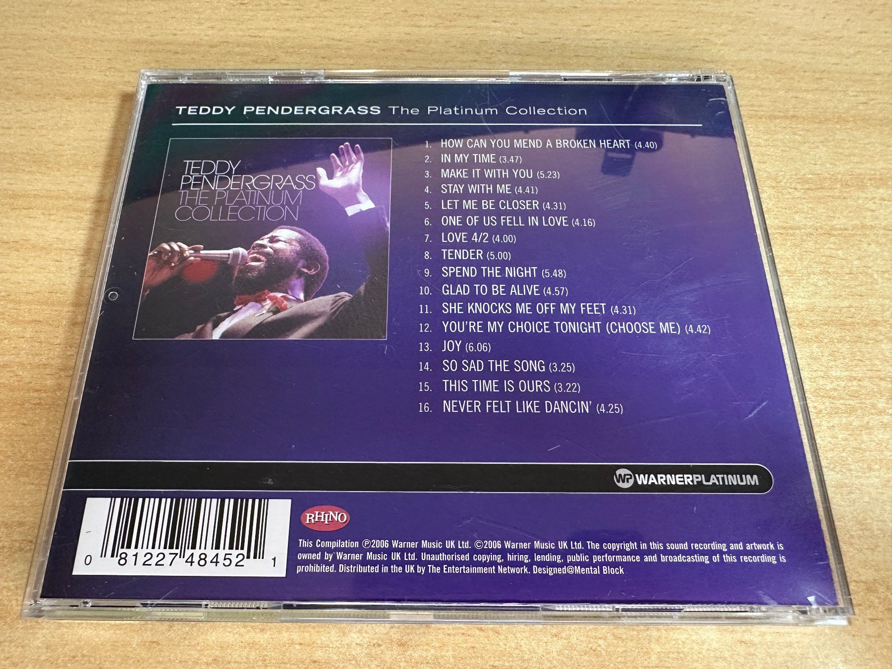 CDs: M4 Teddy Pendergrass - Platinum Collection – Gebraucht aus Rikon im Tösstal von Alpenmutz 1