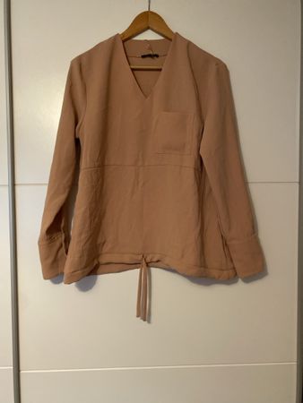 Toupy Paris Bluse Langarm Beige Grösse S