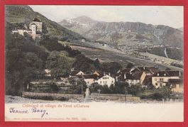 CHÂTELARD ET VILLAGE DE TAVEL SUR CLARENS 1905