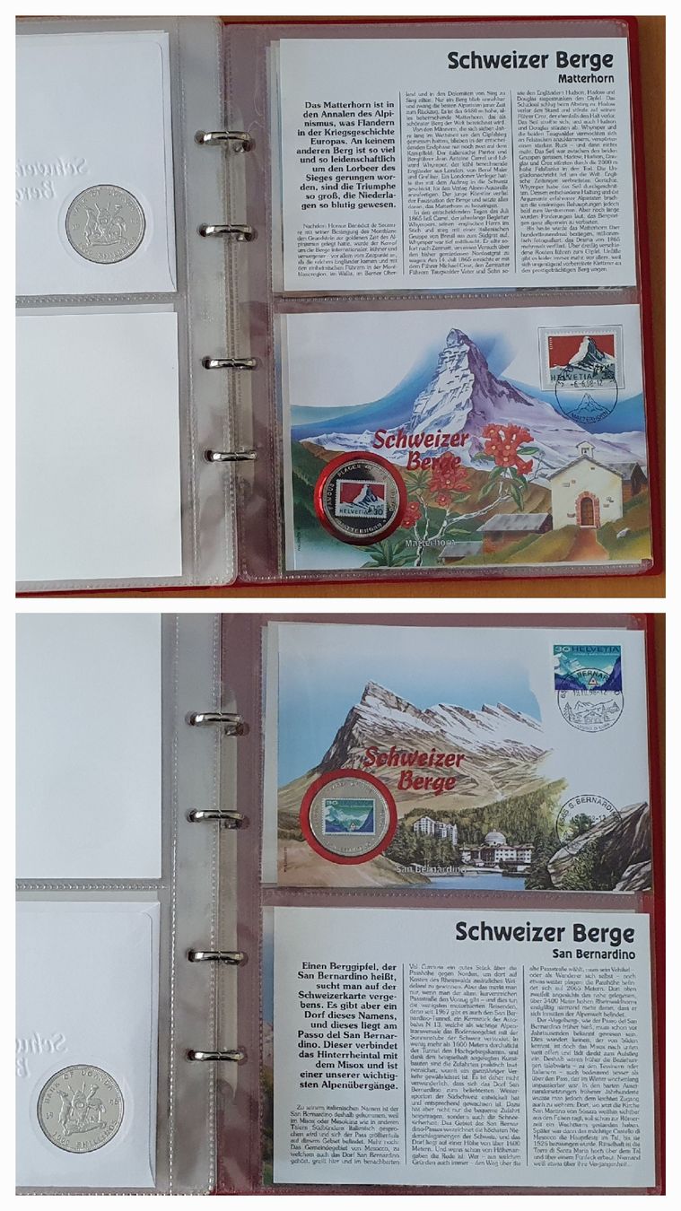 Tutti le monete: 12 Numisbriefe - Schweizer Berge – Usato da Kreuzlingen venduto da Rschweiz1 5