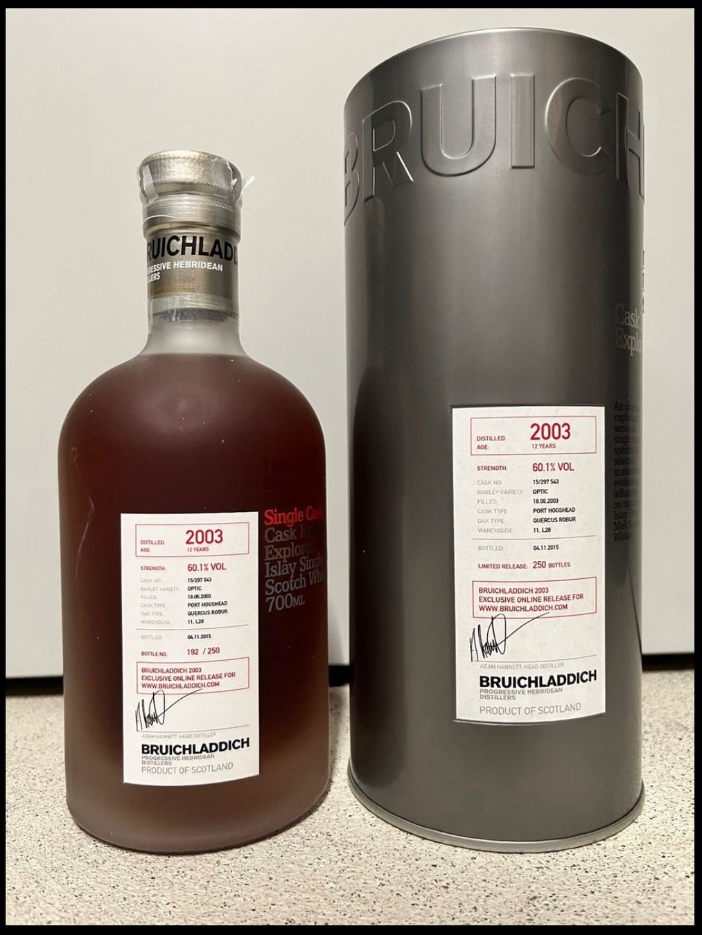 Bruichladdich Spirituosen: Bruichladdich 2003 12yo Port SC – Neu und originalverpackt aus Effretikon von Stefan_L
