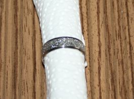 Fingerring Stahl silber Sparkle Ø 20mm NEU (2)