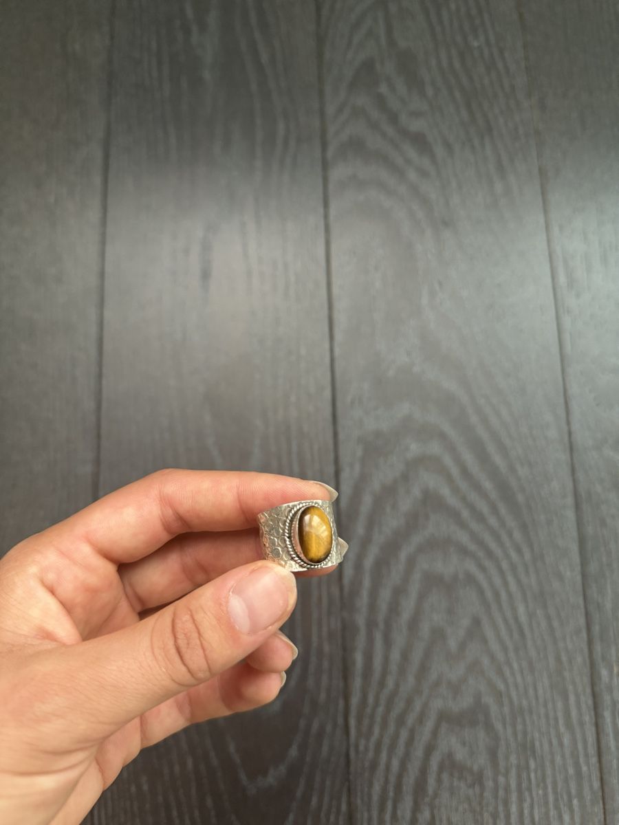Anelli: Ring Silber mit Tigerauge  – Usato da Elgg venduto da bea_9qzt