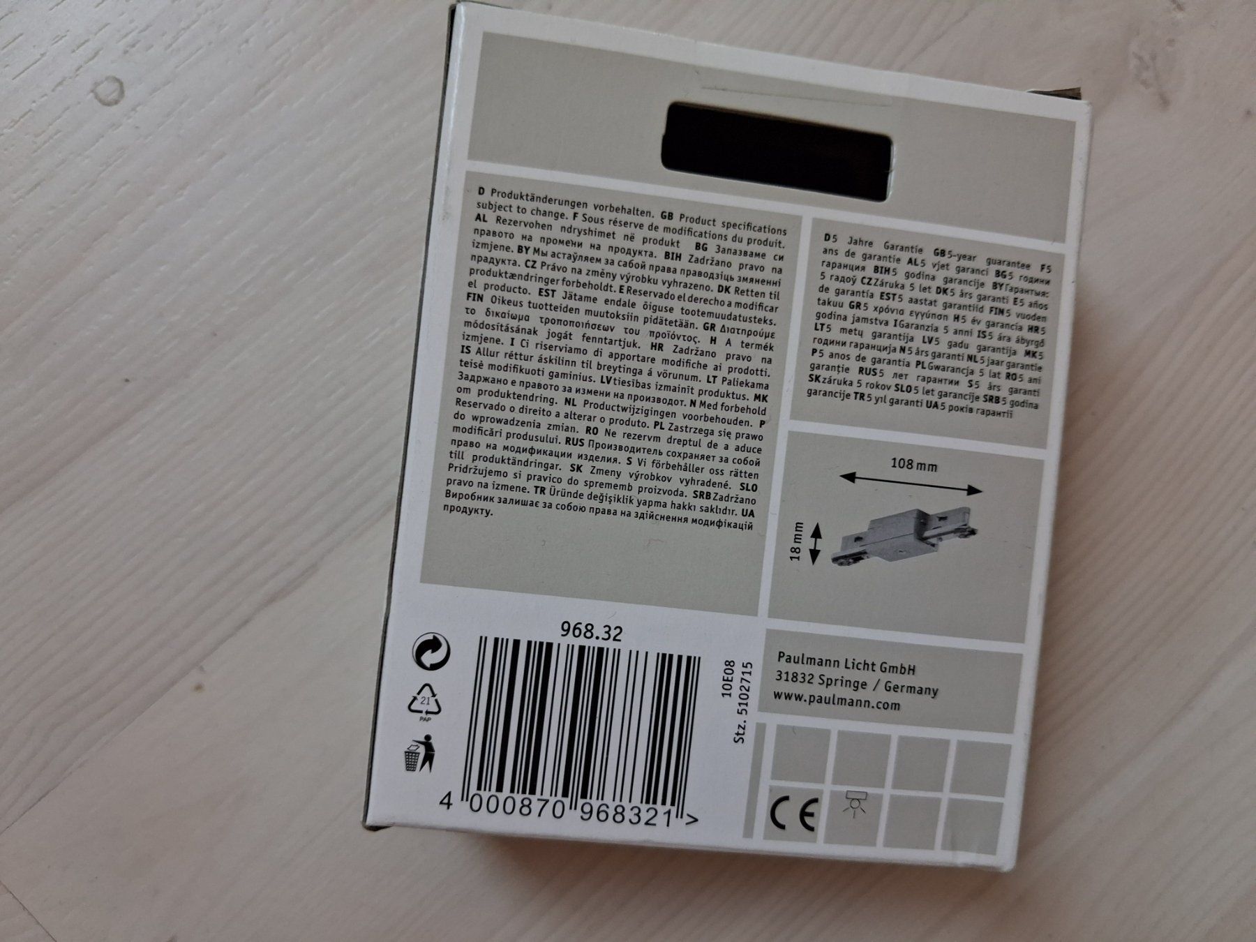 Paulmann Laufwerke & Adapter: LINE CONNECTOR PAULMANN – Neu und originalverpackt aus langnau von Santos1411 1