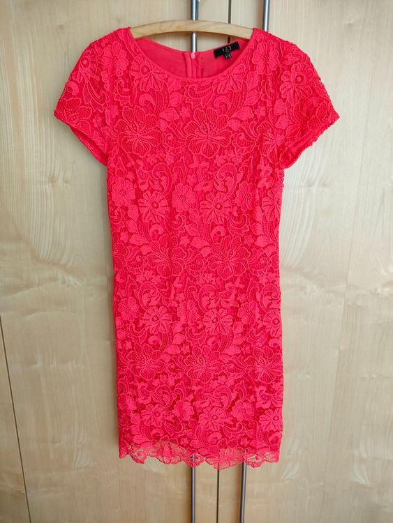 Edles rotes Spitzenkleid Gr. 36 | Kaufen auf Ricardo