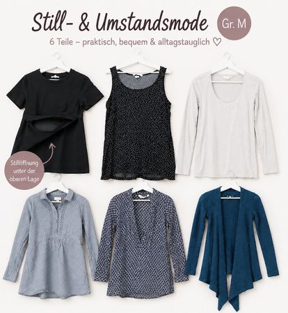 Still- & Umstandskleider Paket, Grösse M – 7 Teile
