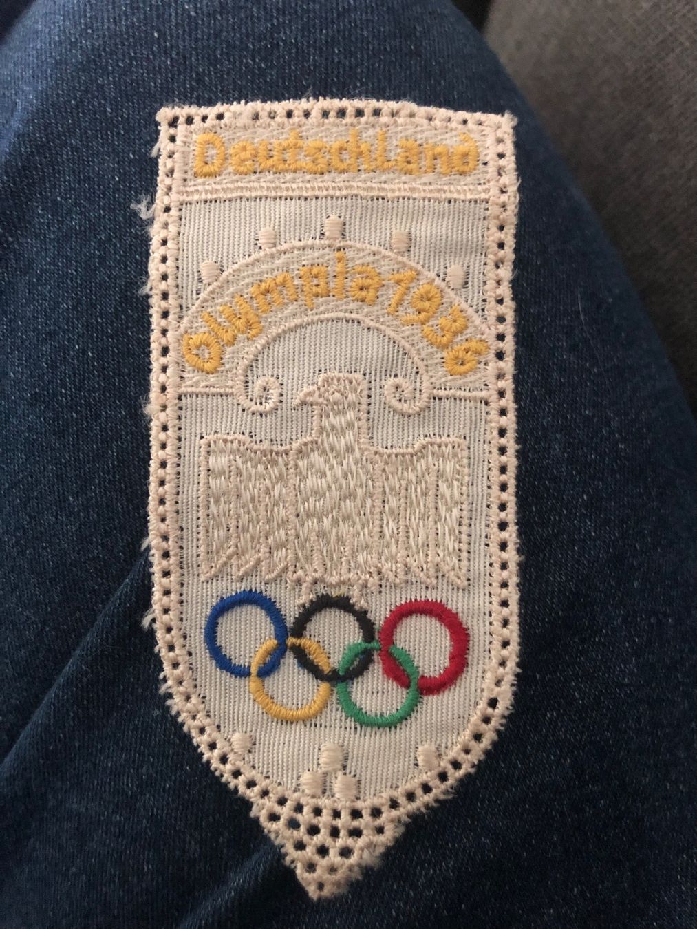 Toppe: Olympia Deutschland 1936 gesticktes Abzeichen – Usato da Grenchen venduto da YoshiSan74