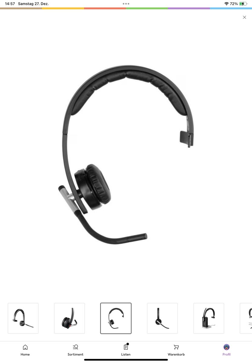 Logitech Cuffie: Logitech H820e Mono Office Headset, kabellos, USB-A – Nuovo (secondo la descrizione) da Bülach venduto da galago1962 5