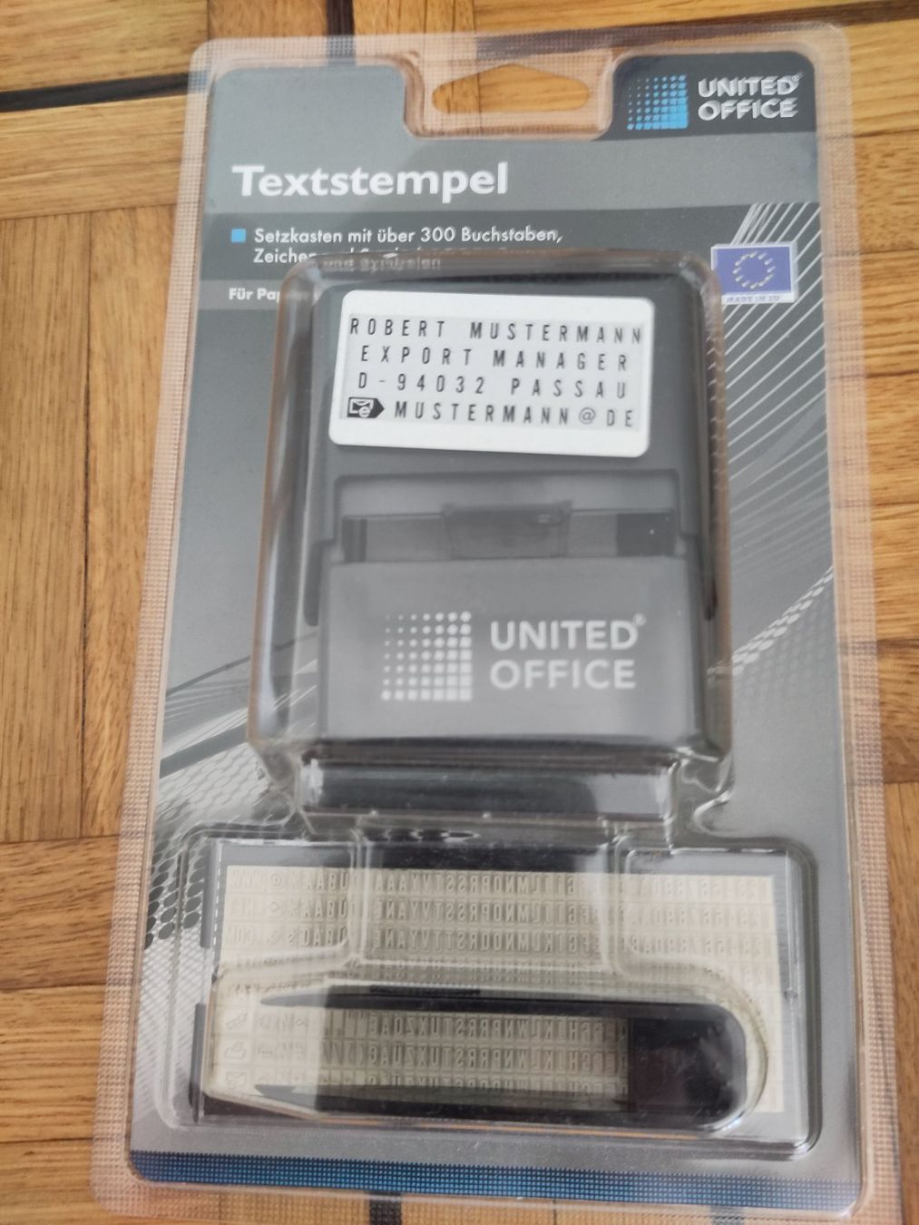 Timbri: Textstempel /Tampon avec des lettres - Neuf! – Nuovo e nell'imballaggio originale da Fribourg venduto da monca