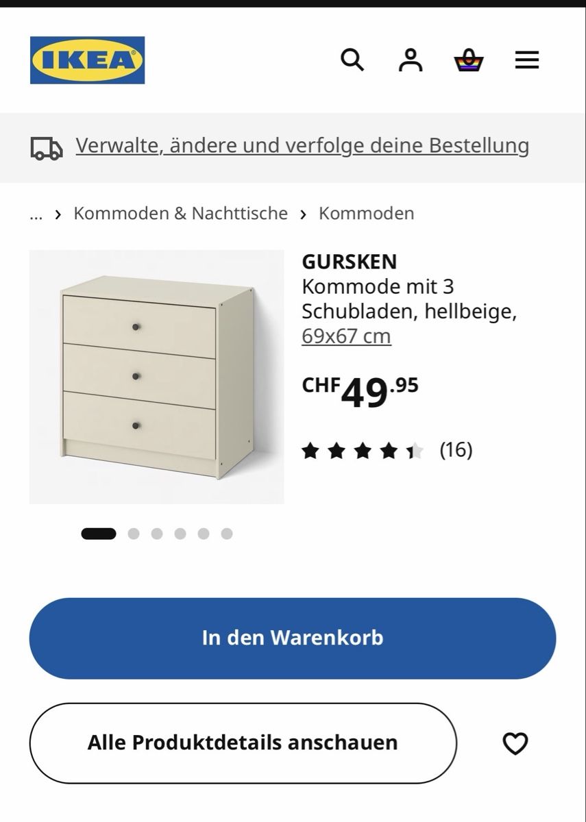 Ikea Kommoden: IKEA Gurksen Kommode – Gebraucht aus Bern von jeanine_bieri 1