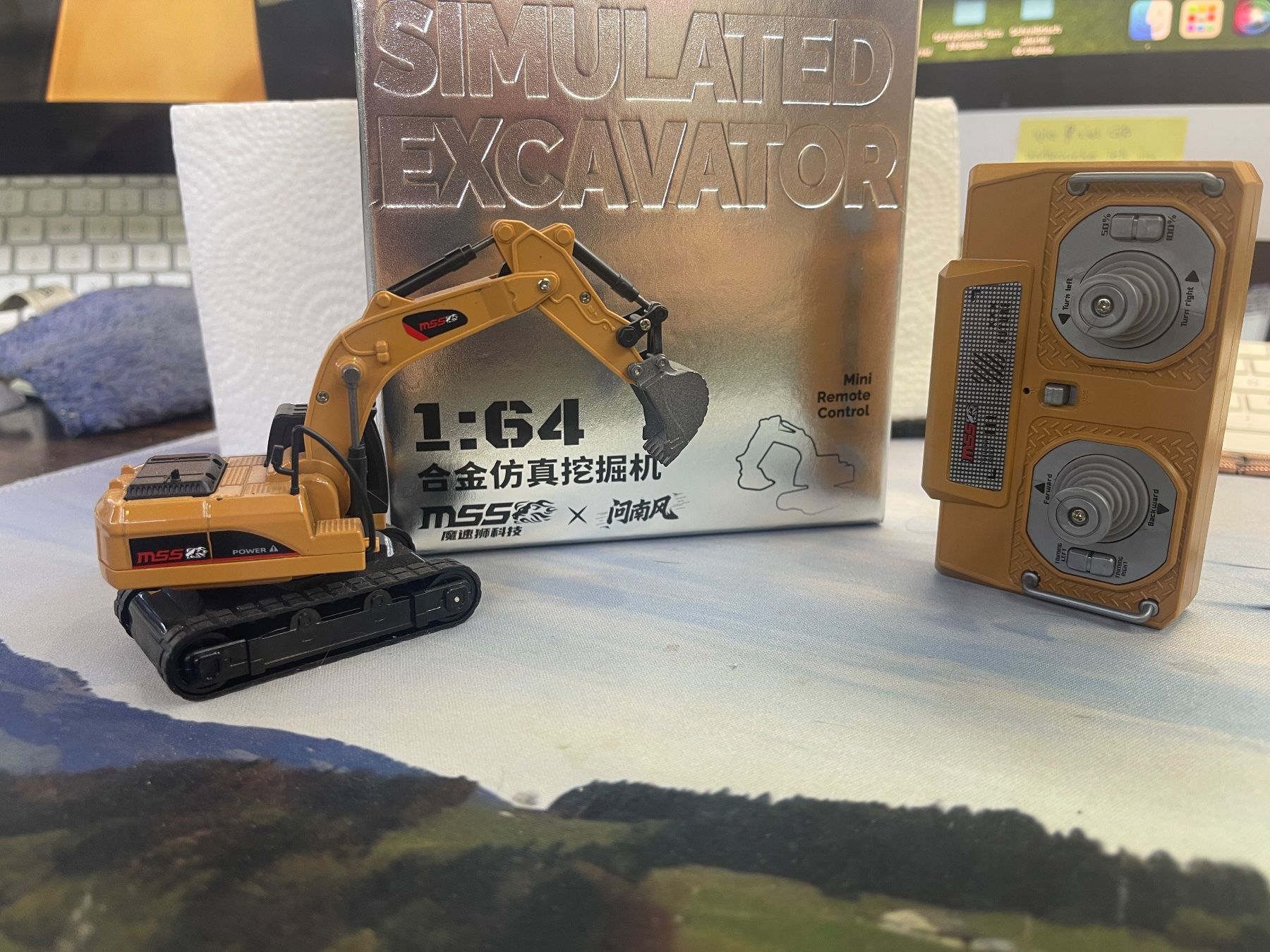 Escavatori: Mini-Bagger aus Metall 8-Kanal 1:64 RTR – Nuovo (secondo la descrizione) da Oberiberg venduto da Smandli 4