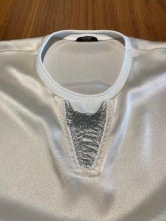 Peserico Camicette: Peserico wunderschöne crémfarbige Seidenbluse Gr. 38 – Usato da Wohlen b. Bern venduto da Gabbana2 1