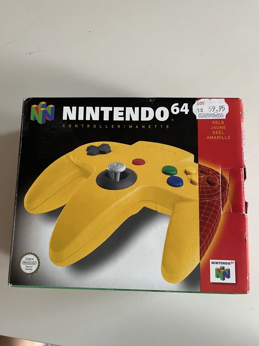 Controller: N64 Controller in gelb - in OVP - Top Zustand – Usato da Baden venduto da tob_t8gw 1