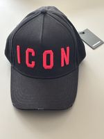 Kappe Dsquared2 ICON schwarz rot neu mit Etikett