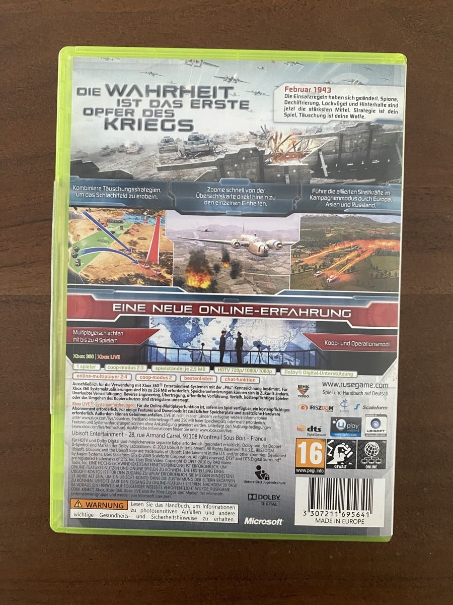 Microsoft Giochi: R.U.S.E. / RUSE für Xbox 360 – Usato da Thunstetten venduto da Virus_33 2