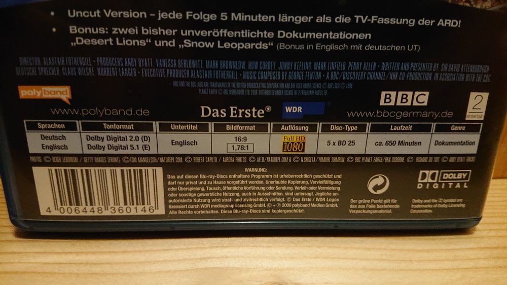 Planet Erde Die Komplette Serie Auf Blu Ray Kaufen Auf Ricardo 