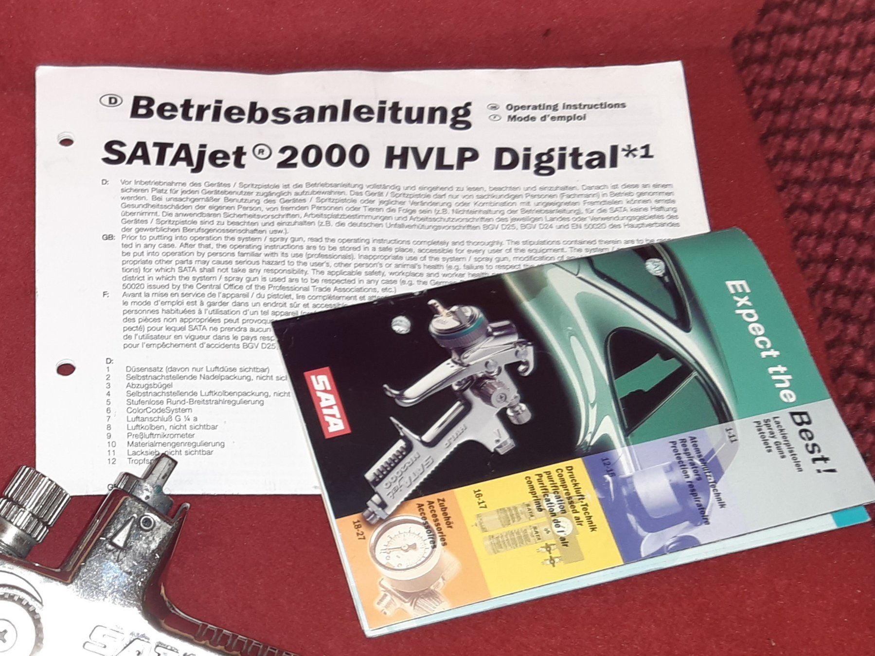 Sata Tutti gli attrezzi: SATA Jet 2000 Digital HVLP Spritzpistole – Usato da Lohn-Ammannsegg venduto da Molch7 8