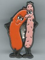Würstchen Comic, Pin