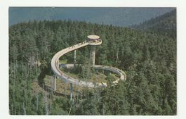 Postkarte Aussichtsturm auf dem Kuwohi Nationalpark USA 1968