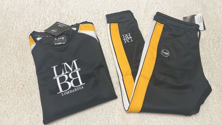 Ensemble training Lombardia Noir/Jaune Taille M